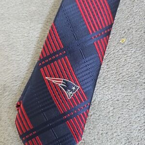 New England Patriots Neck Tie Mens Blue/Red Woven NFL Football Sportswear Preppy